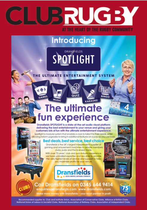 Image for Dransfields Cover - Club Rugby